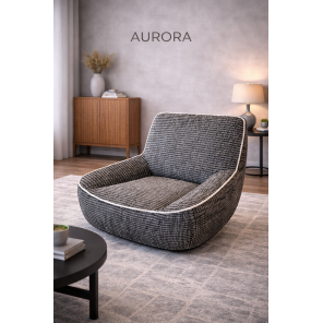 Aurora μοντέρνα περιστρεφόμενη πολυθρόνα lounge