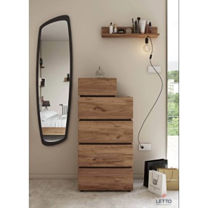 Συρταριέρα Loft με 5 συρτάρια .