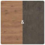 Light Brown Rusctic Oak & Dark Grey Concrete