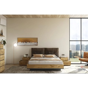 Κρεβάτι Loft με αποσπώμενα υφασμάτινα μαξιλάρια για άνεση και στυλ